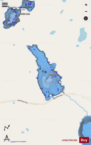 Delay Lake depth contour Map - i-Boating App - Streets