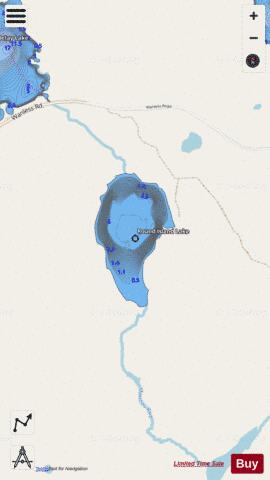 Round Island Lake depth contour Map - i-Boating App - Streets