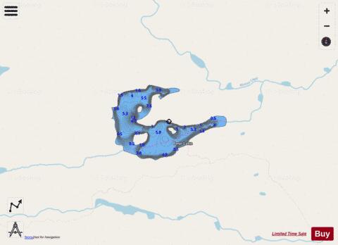 Pose Lake depth contour Map - i-Boating App - Streets