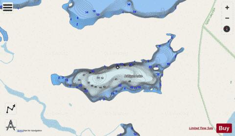 Ashigan Lake depth contour Map - i-Boating App - Streets