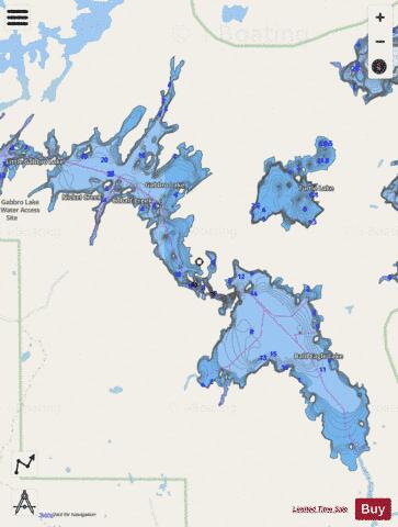 Bald Eagle Lake depth contour Map - i-Boating App - Streets