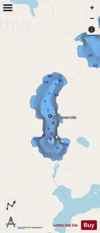 Eskwagama Lake depth contour Map - i-Boating App - Streets