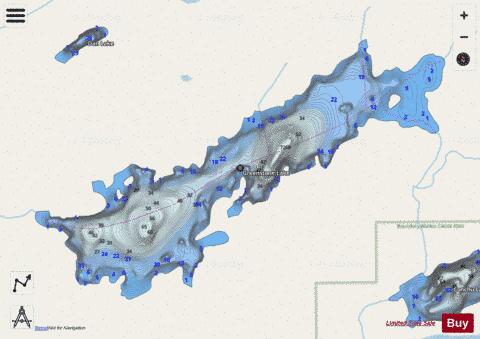 Greenstone Lake depth contour Map - i-Boating App - Streets