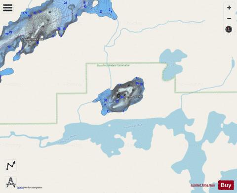 Conchu Lake depth contour Map - i-Boating App - Streets