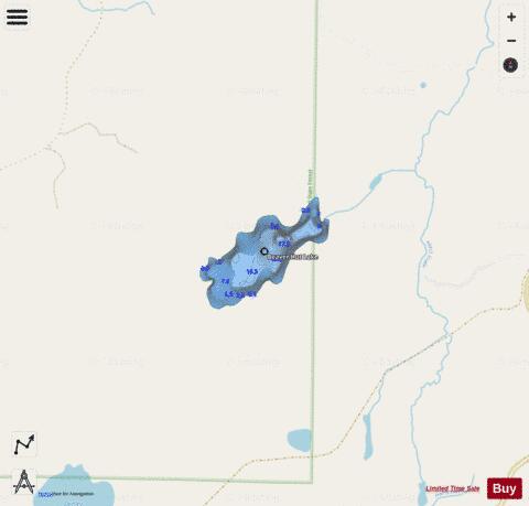 Beaver Hut Lake depth contour Map - i-Boating App - Streets