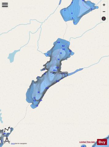 Tin Can Mike Lake depth contour Map - i-Boating App - Streets