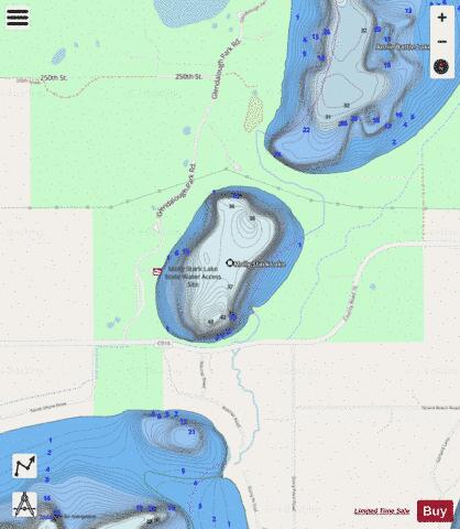 Molly Stark Lake depth contour Map - i-Boating App - Streets
