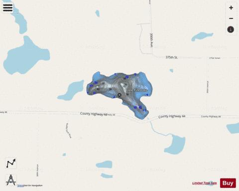 Lone Pine Lake depth contour Map - i-Boating App - Streets