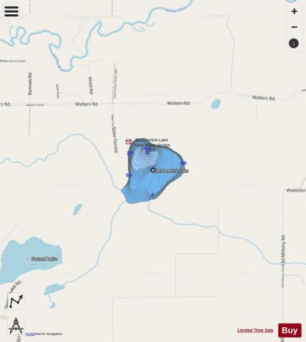McCormick Lake depth contour Map - i-Boating App - Streets