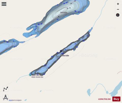 Hobo Lake depth contour Map - i-Boating App - Streets