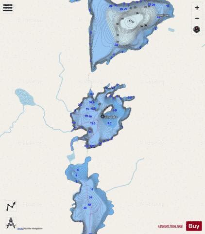 Fairy Lake depth contour Map - i-Boating App - Streets