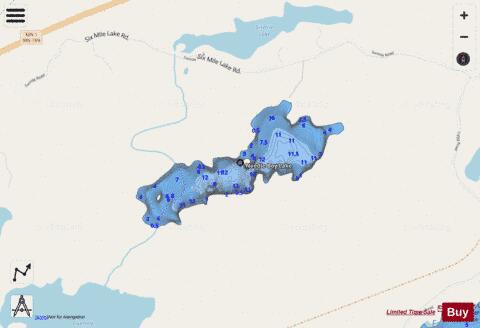 Needle Boy Lake depth contour Map - i-Boating App - Streets