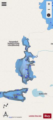 Battle Lake depth contour Map - i-Boating App - Streets