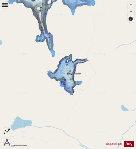 Emerald Lake depth contour Map - i-Boating App - Streets