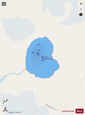 Little Rice Lake depth contour Map - i-Boating App - Streets