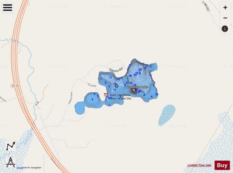 Arrowhead Lake depth contour Map - i-Boating App - Streets