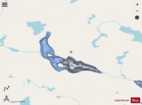 Beast Lake depth contour Map - i-Boating App - Streets