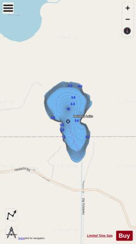 Heikkila Lake depth contour Map - i-Boating App - Streets