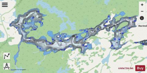 Lake Long Island depth contour Map - i-Boating App - Streets