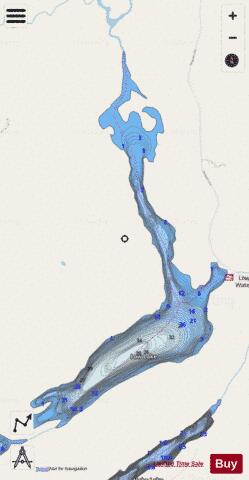 Lake Low depth contour Map - i-Boating App - Streets