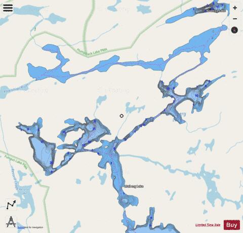 Lake Malberg depth contour Map - i-Boating App - Streets