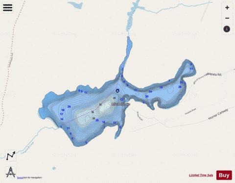 Lake Mitchell depth contour Map - i-Boating App - Streets