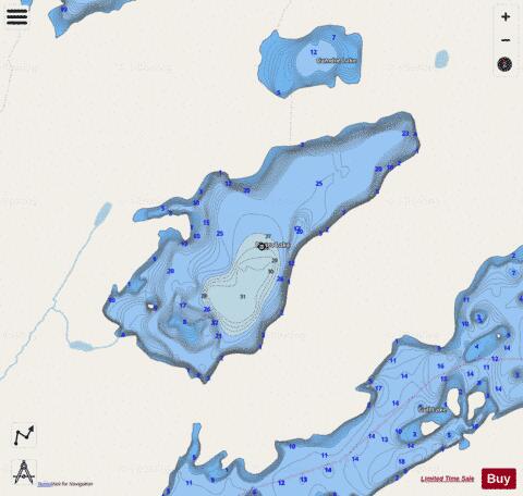 Lake Pietro depth contour Map - i-Boating App - Streets