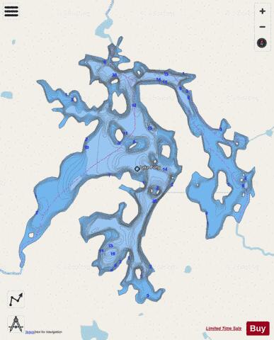 Lake Polly depth contour Map - i-Boating App - Streets
