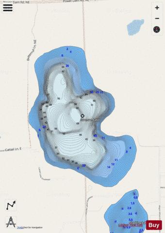 Lake Swenson depth contour Map - i-Boating App - Streets