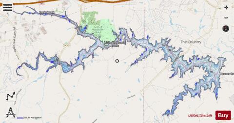 Lake Mackintosh depth contour Map - i-Boating App - Streets
