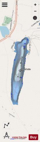 Crystal Lake A depth contour Map - i-Boating App - Streets
