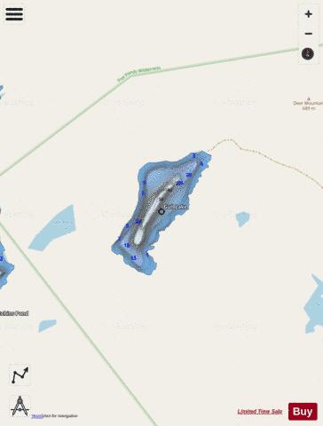 Gull Lake depth contour Map - i-Boating App - Streets