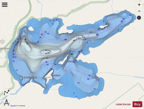 Lake Lila depth contour Map - i-Boating App - Streets