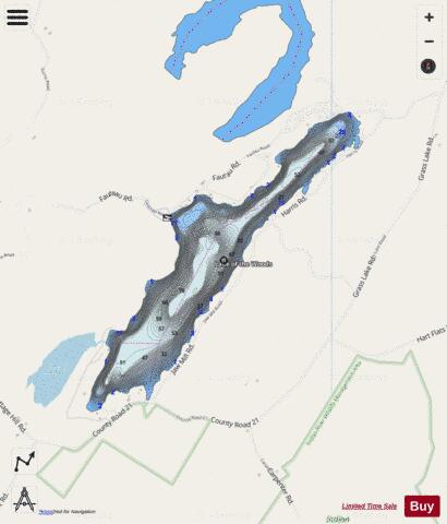 Lake Of The Woods depth contour Map - i-Boating App - Streets