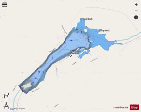 South Colton Reservoir depth contour Map - i-Boating App - Streets