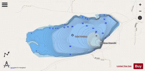 Lake Boreham depth contour Map - i-Boating App - Streets