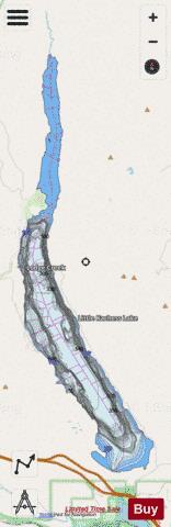 Kachess Lake depth contour Map - i-Boating App - Streets