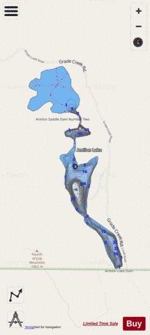 Antilon Lake depth contour Map - i-Boating App - Streets