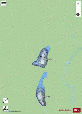 Bridges Lake,  King County depth contour Map - i-Boating App - Streets