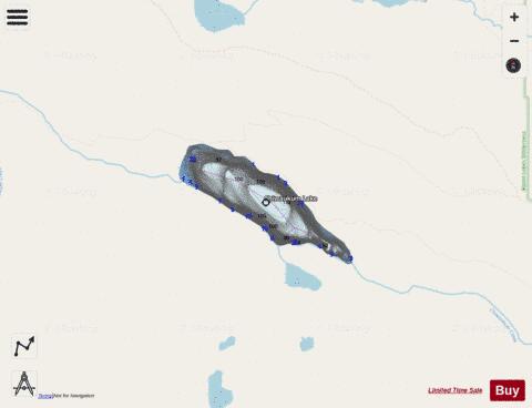 Chiwaukum Lake,  Chelan County depth contour Map - i-Boating App - Streets