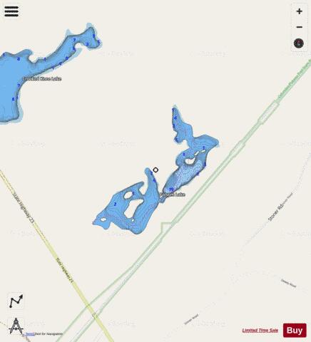 Folsom Lake,  Whitman County depth contour Map - i-Boating App - Streets