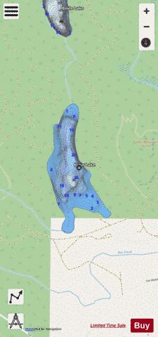 Klaus Lake,  King County depth contour Map - i-Boating App - Streets