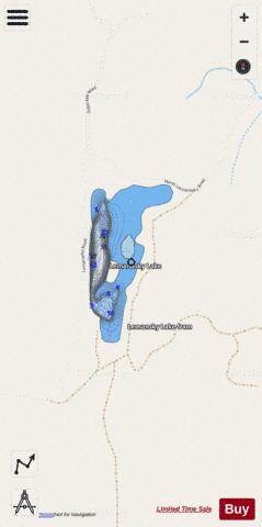 Lemanasky Lake,  Okanogan County depth contour Map - i-Boating App - Streets