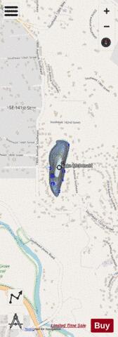 Mcdonald Lake,  King County depth contour Map - i-Boating App - Streets