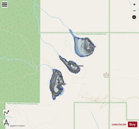 Nadeau Lake,  King County depth contour Map - i-Boating App - Streets
