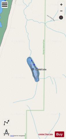Seafield Lake,  Clallam County depth contour Map - i-Boating App - Streets