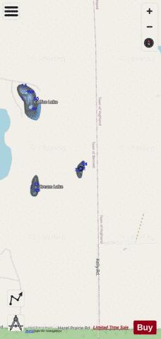 Lake Sugar depth contour Map - i-Boating App - Streets