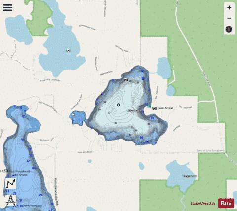 Alva Lake depth contour Map - i-Boating App - Streets