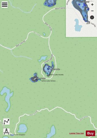 Ament Lake depth contour Map - i-Boating App - Streets