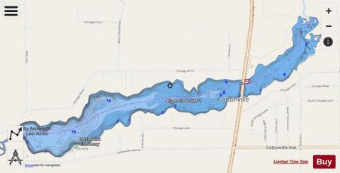 Big Roche A Cri depth contour Map - i-Boating App - Streets